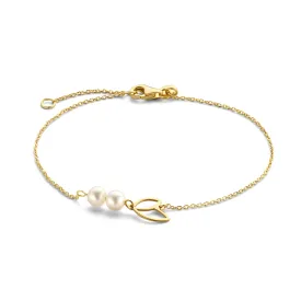 Belleville Noémi 14 karat gold bracelet with freshwater pearls