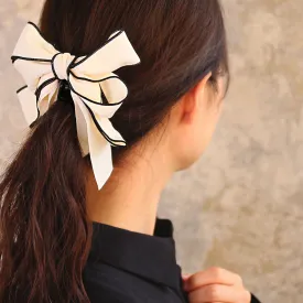 Bicolor Bow Banana Clip