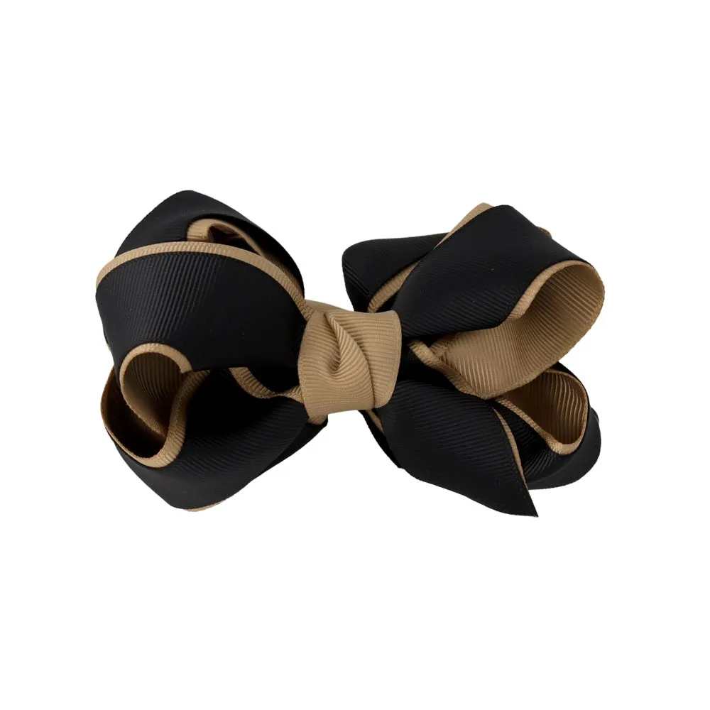 Bicolor Bow Nonslip Banana Clip