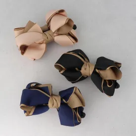 Bicolor Bow Nonslip Banana Clip