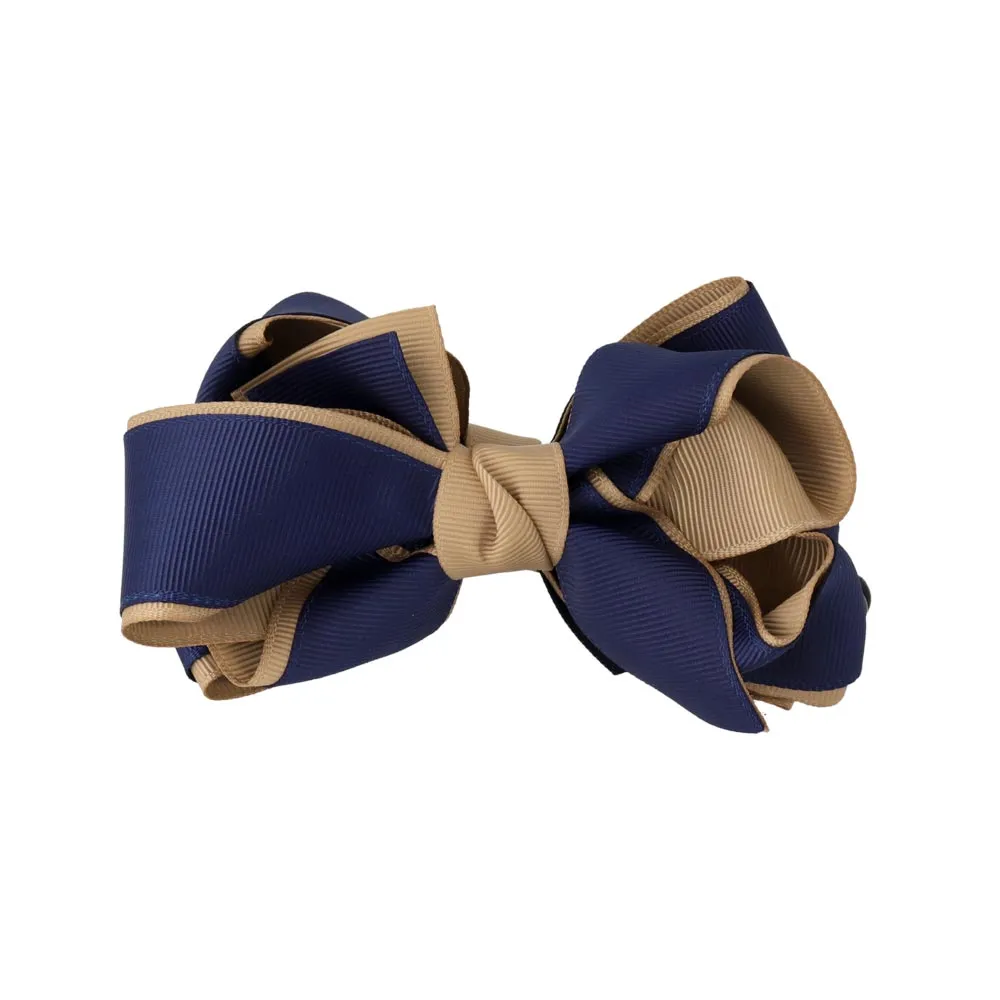 Bicolor Bow Nonslip Banana Clip