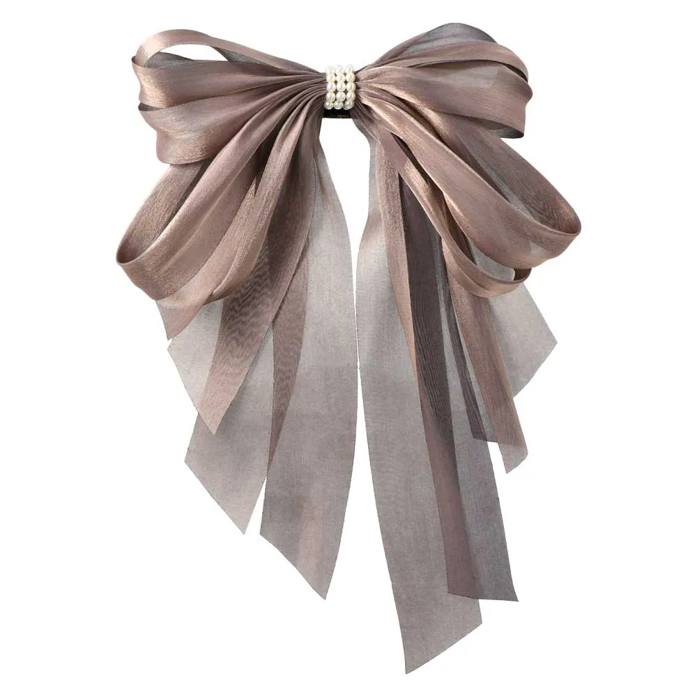 Big Shimmering Bow Barrette