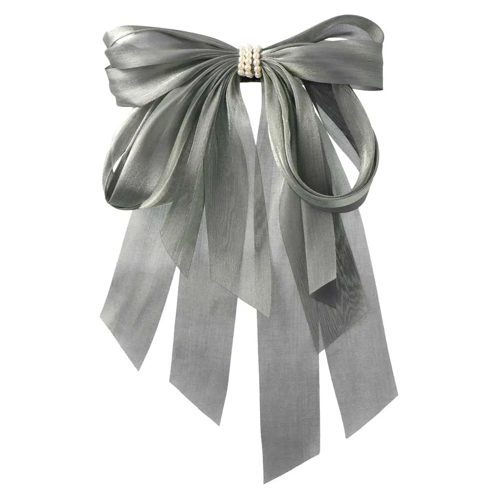 Big Shimmering Bow Barrette