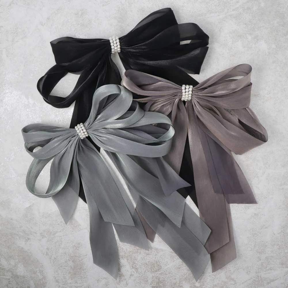 Big Shimmering Bow Barrette