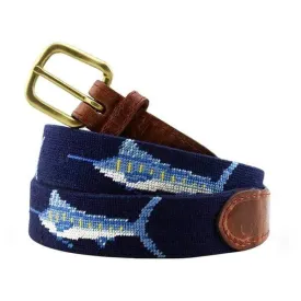 Billfish Needlepoint Belt