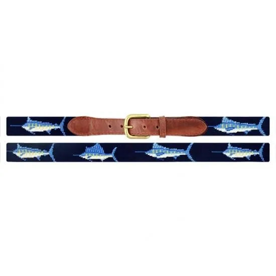 Billfish Needlepoint Belt