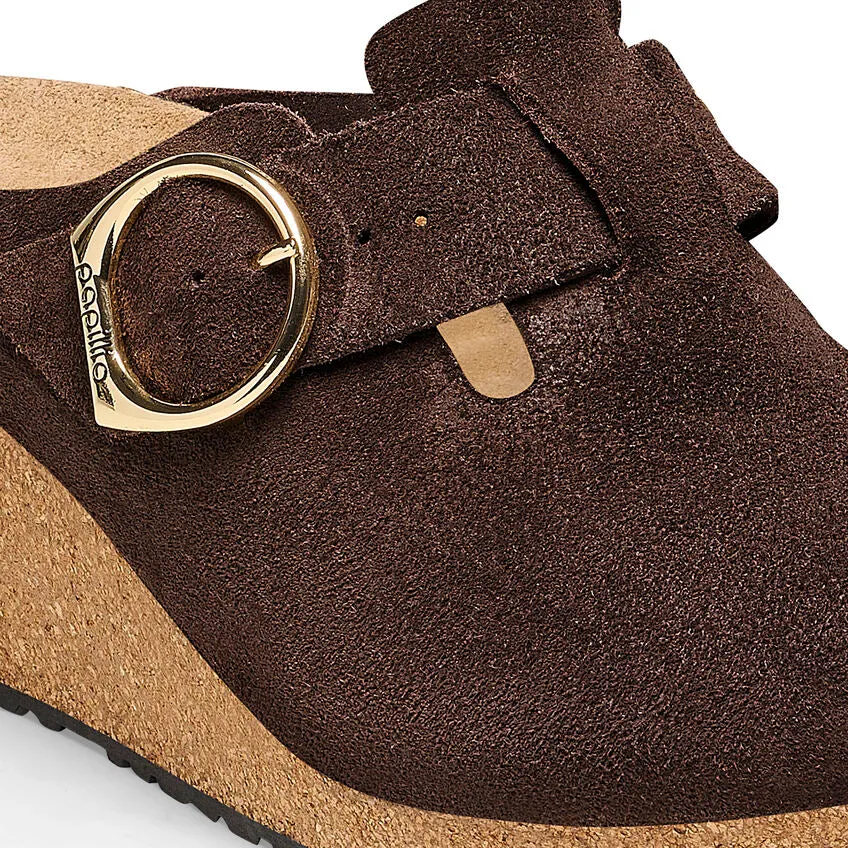 Birkenstock Fanny Ring-Buckle Suede Leather Roast Women's