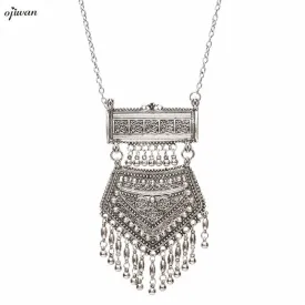 Boho Necklace Maxi Collier Plastron Ethnic Fringe Necklace Cowgirl Indian Native American Jewelry Navajo Online Shopping india