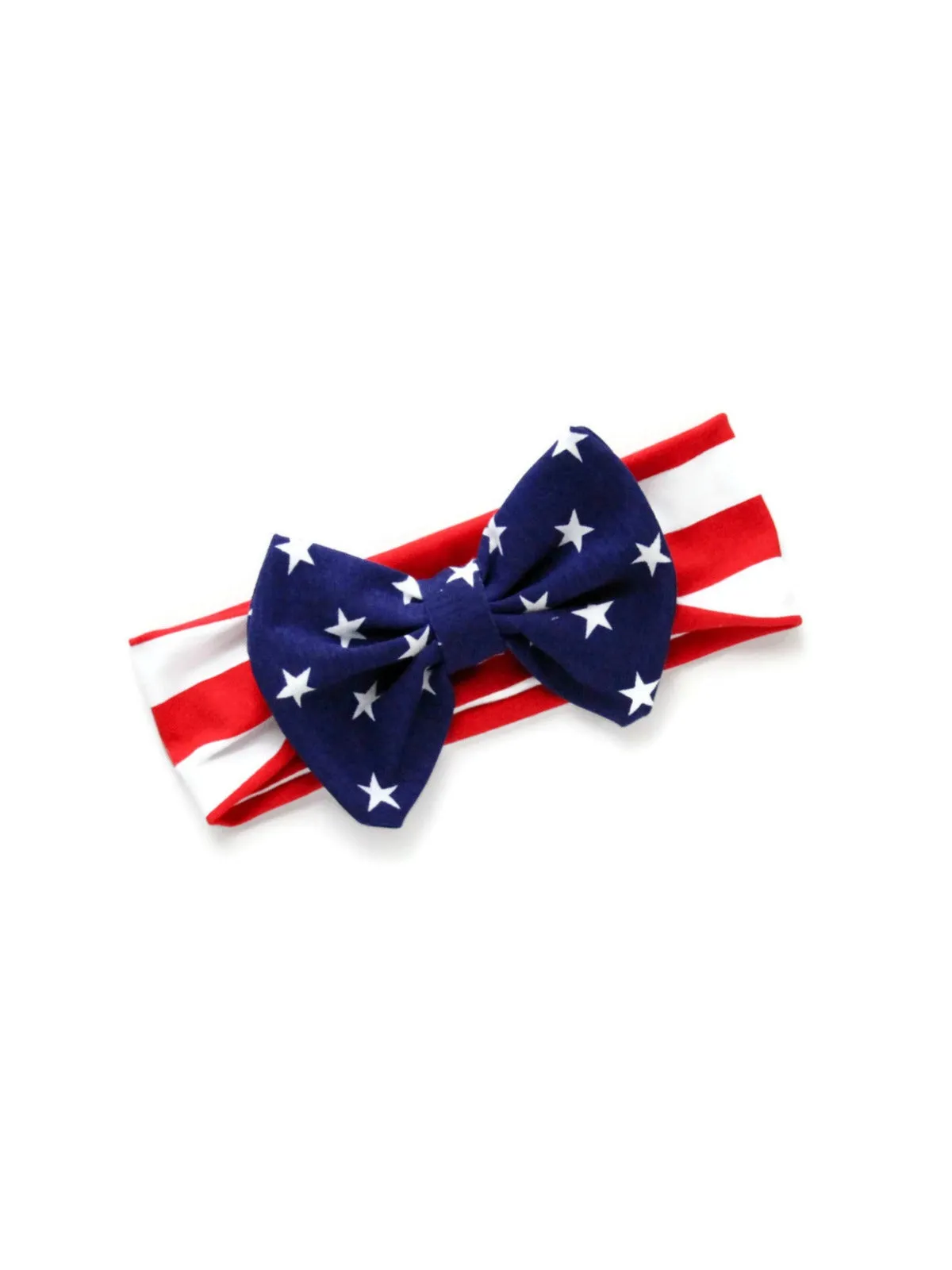 Bow Headband - American Flag