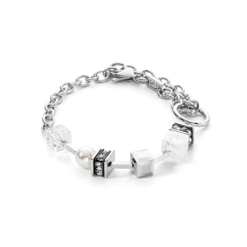 Bracelet Chunky Chain & Cubes Runway Exlusive silver