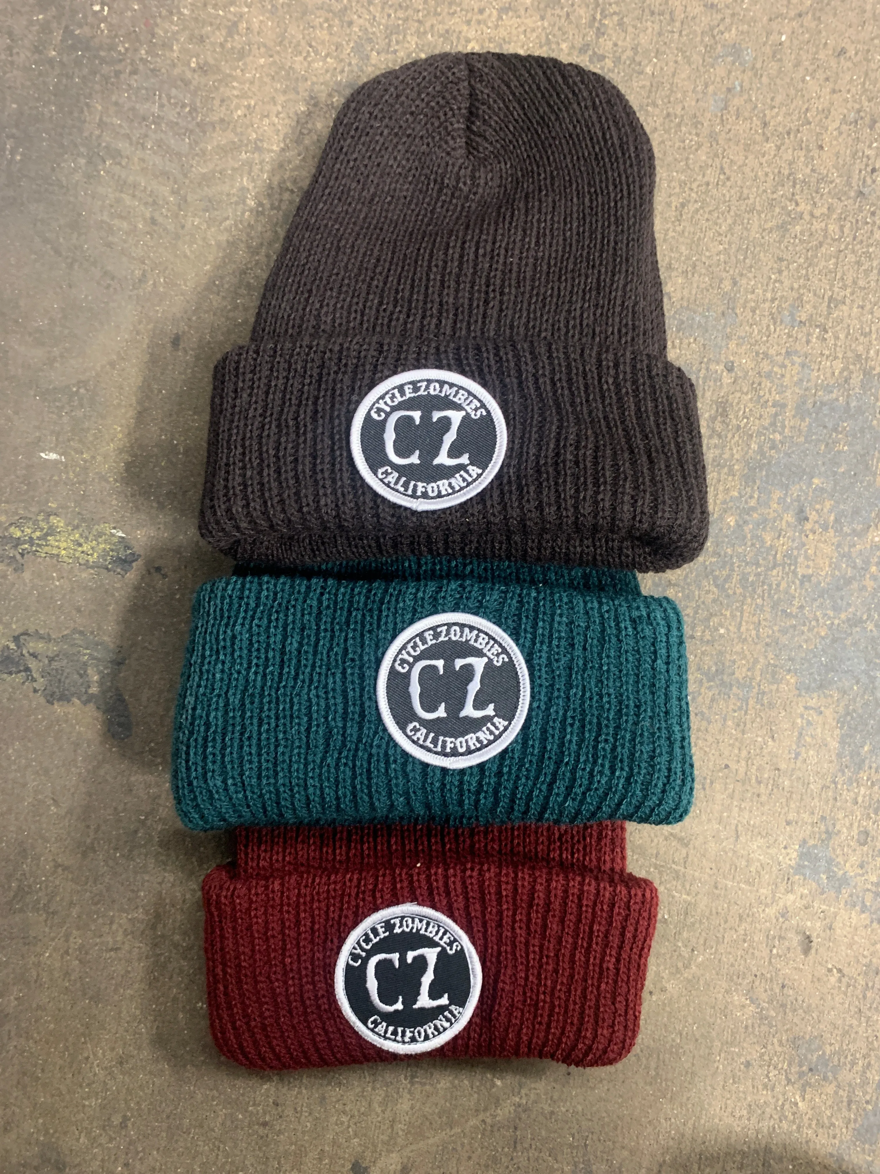 CA  Patch Beanie - 100% U.S.A. Made