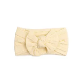 Cable Bow Headband - Buttercream