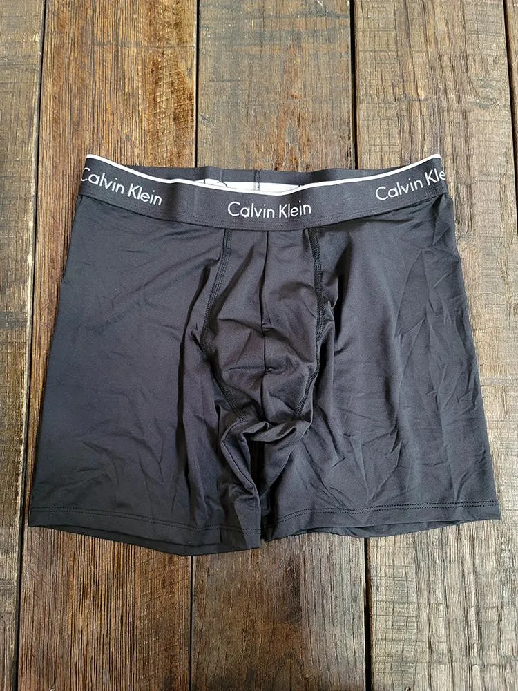 Calvin Klein Men's Boxer Brief Microfiber 3 Packs Black NP20330 914