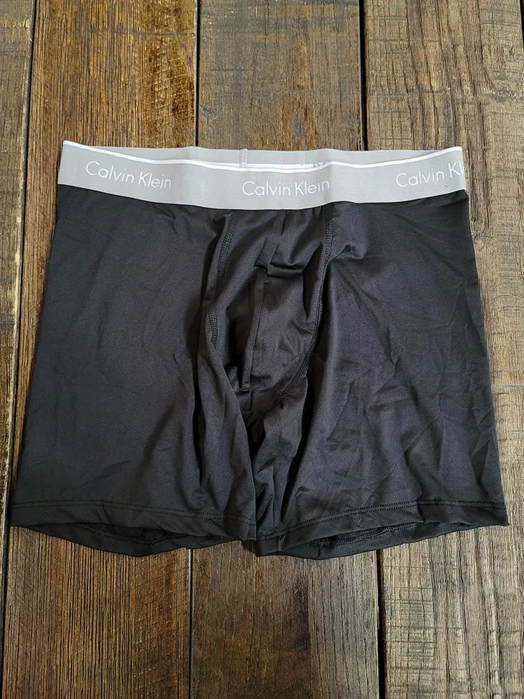 Calvin Klein Men's Boxer Brief Microfiber 3 Packs Black NP20330 914