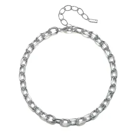 Camille Chain Necklace - Rhodium