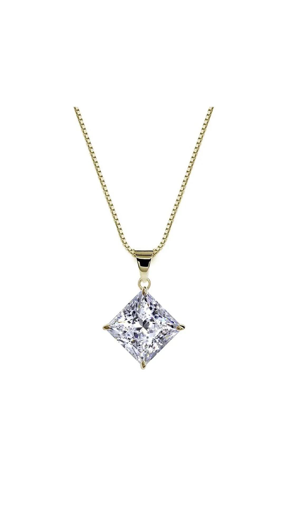 Chester Princess Pendant Yellow Gold