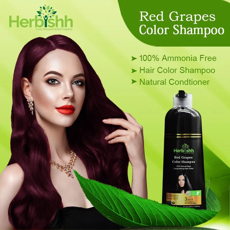 (Choose Red or Purple Shades)-1pc Herbishh Color Shampoo