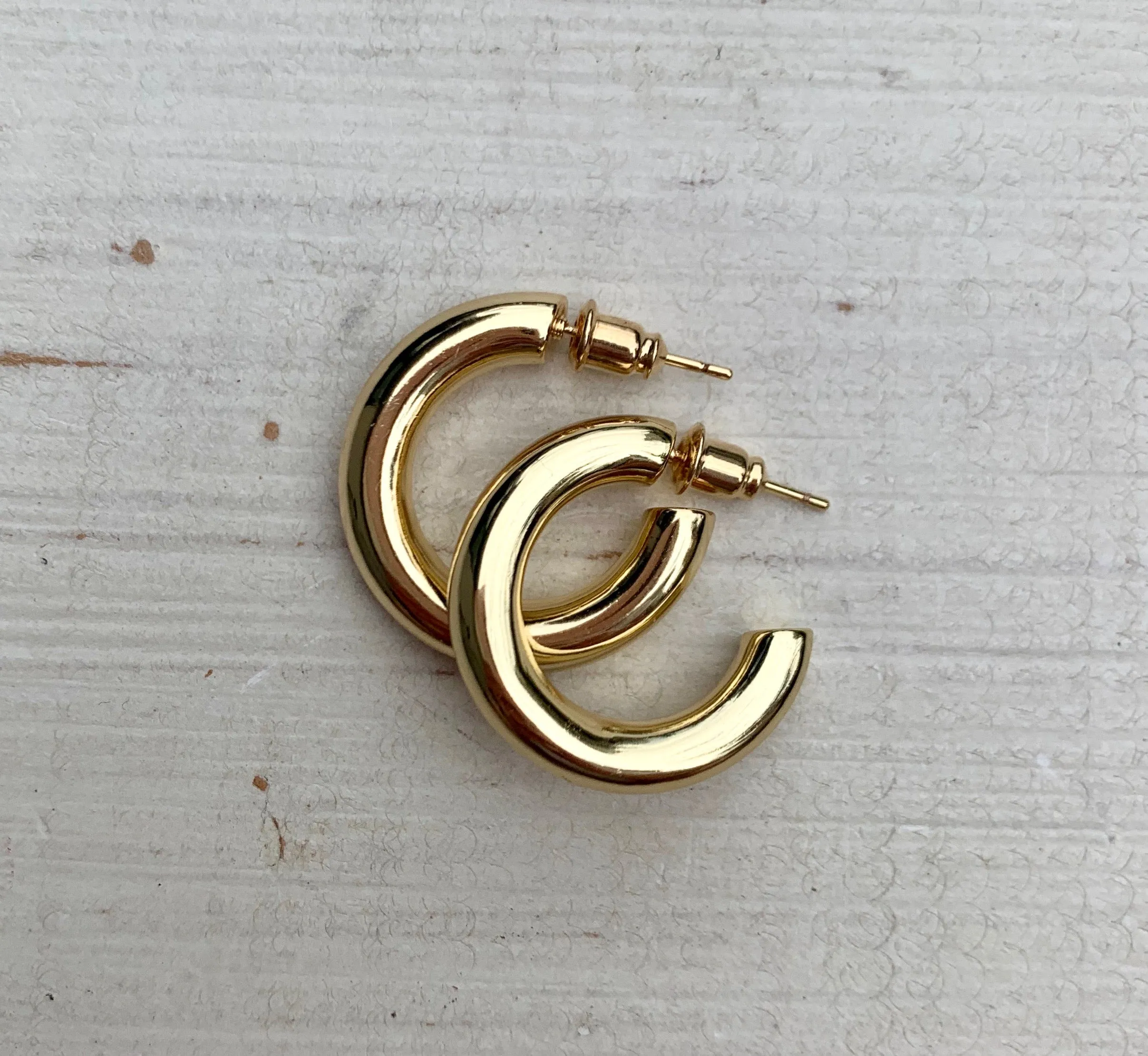 Chunky Gold Hoops