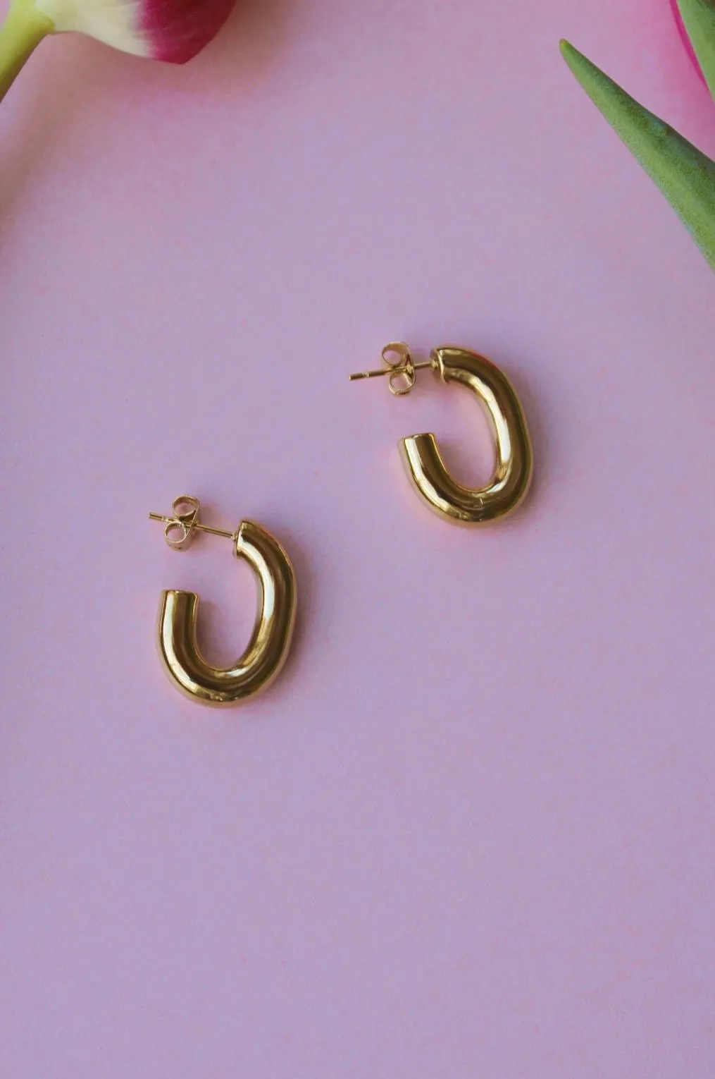 Chunky Gold Hoops