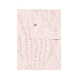 Chunky Knit Toddler Blanket in Blush