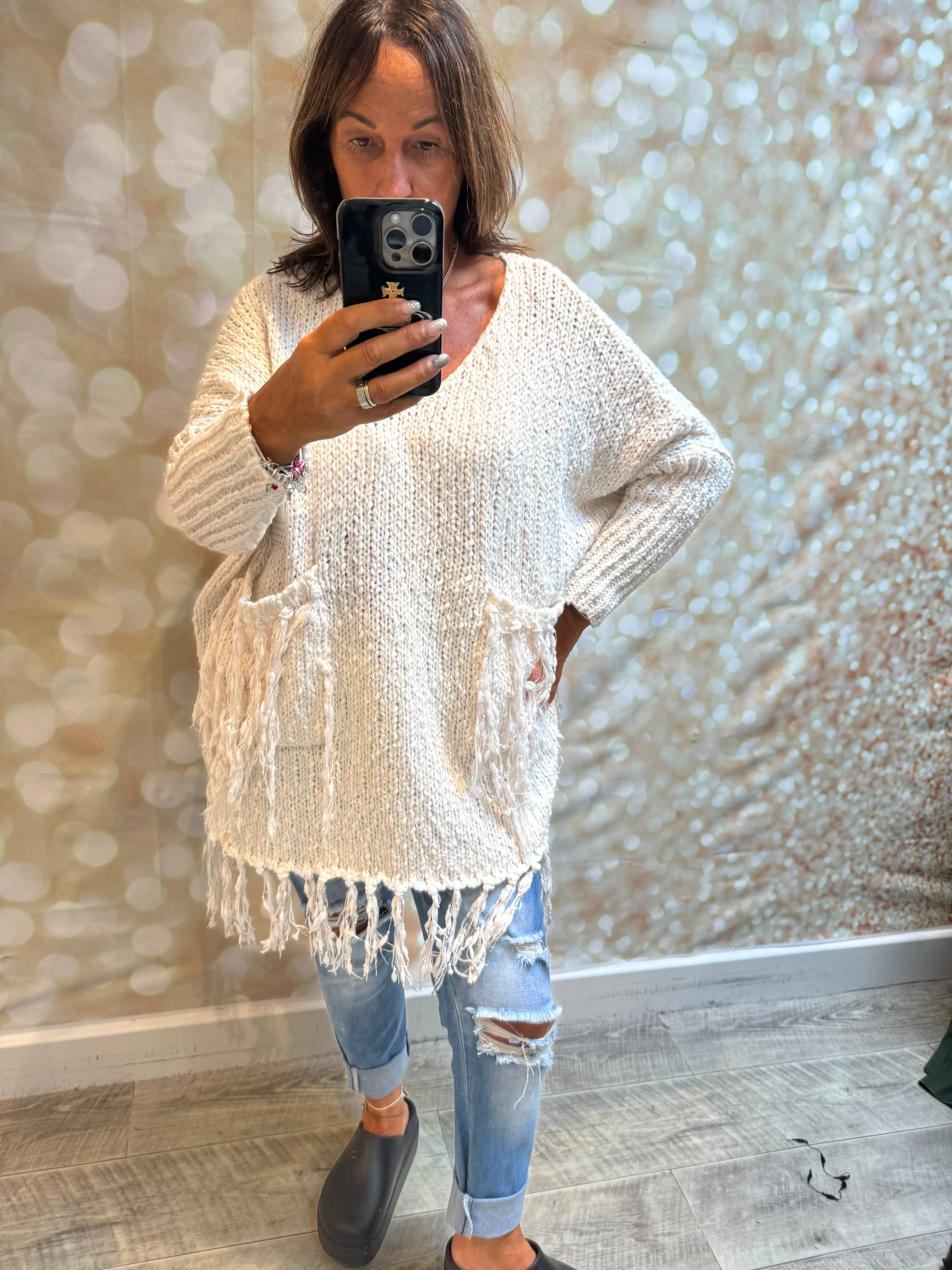 Chunky popcorn Knit  Jumper