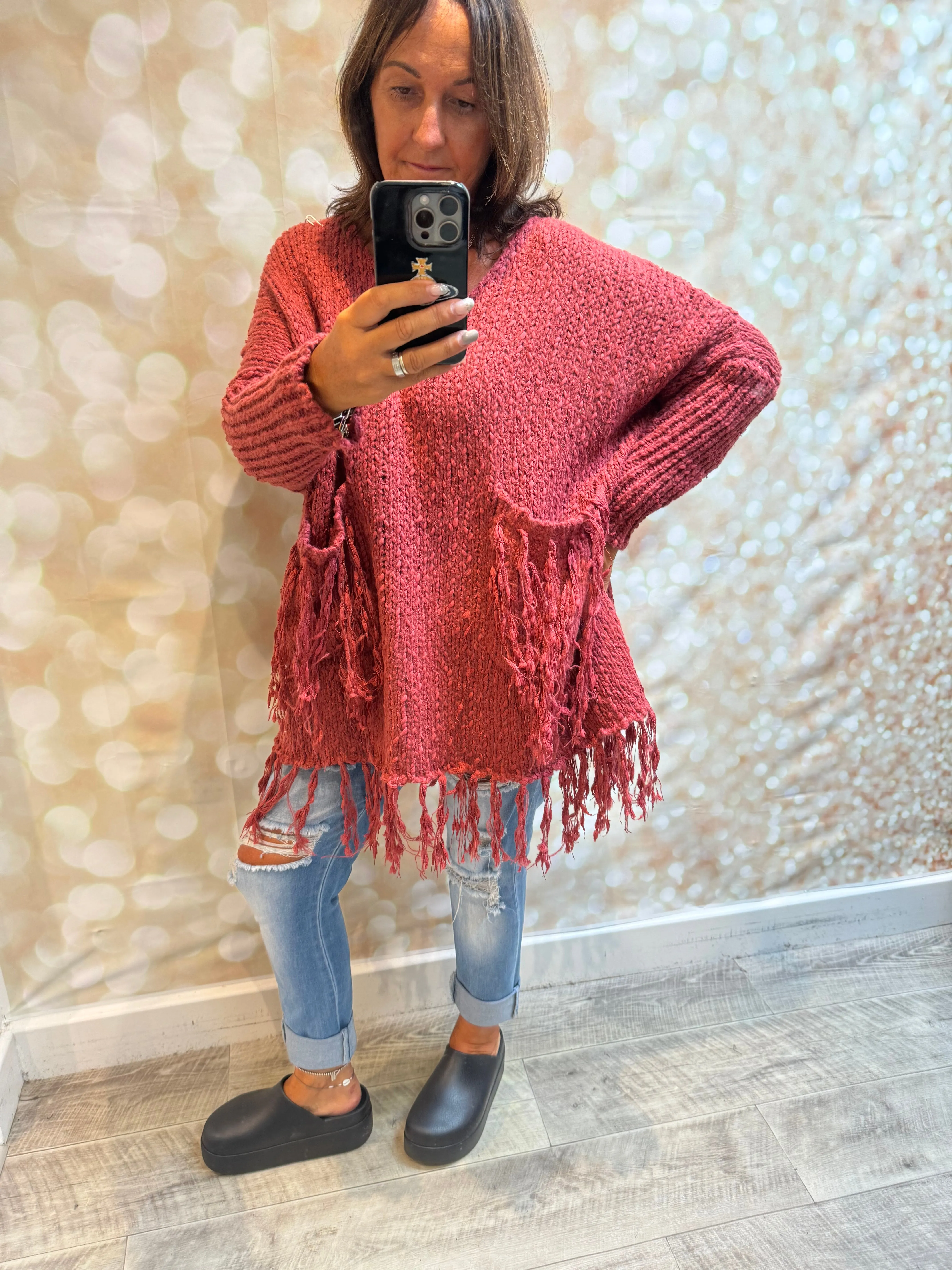 Chunky popcorn Knit  Jumper