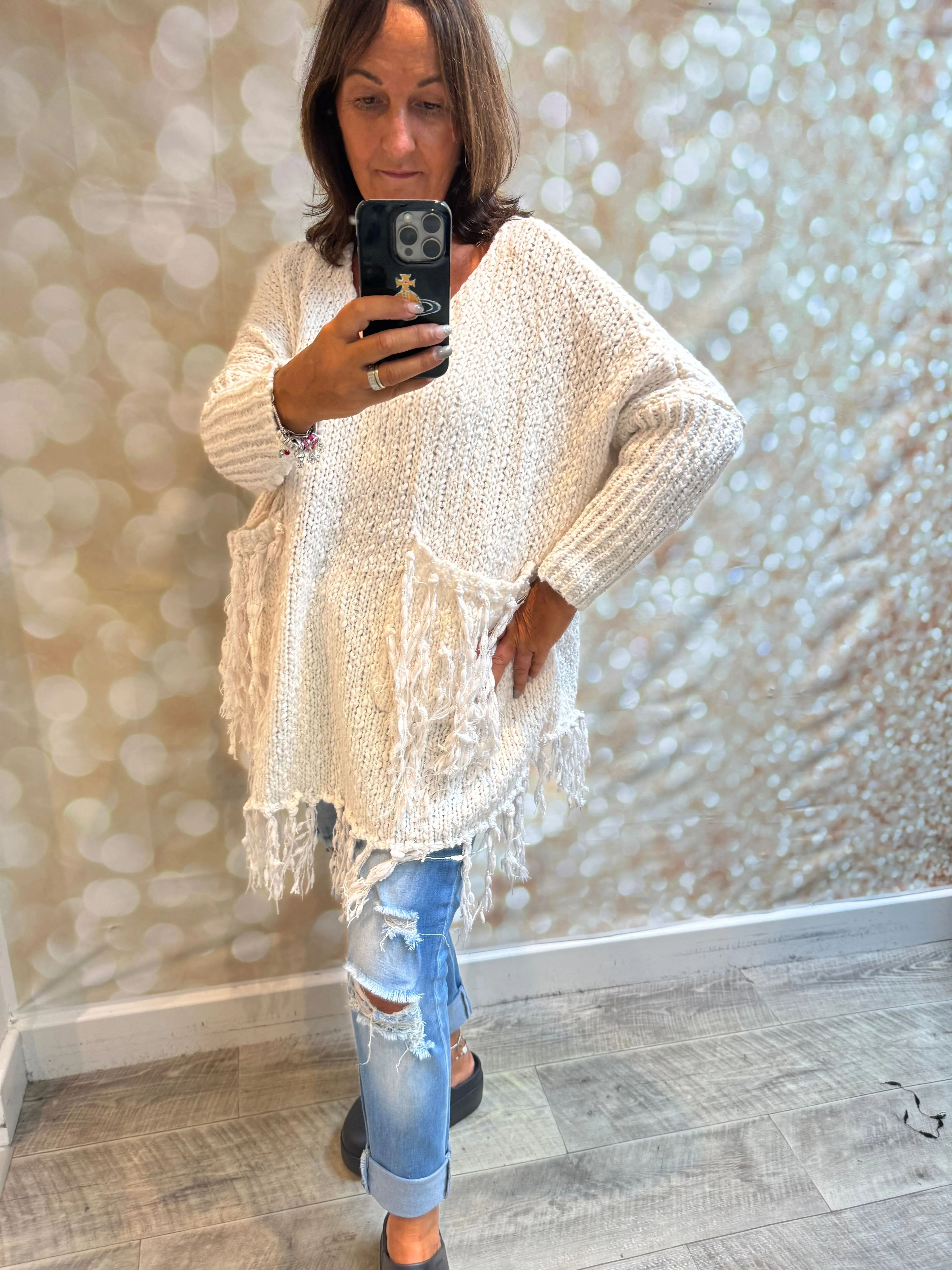 Chunky popcorn Knit  Jumper