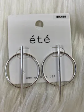 Circle Stud Earrings