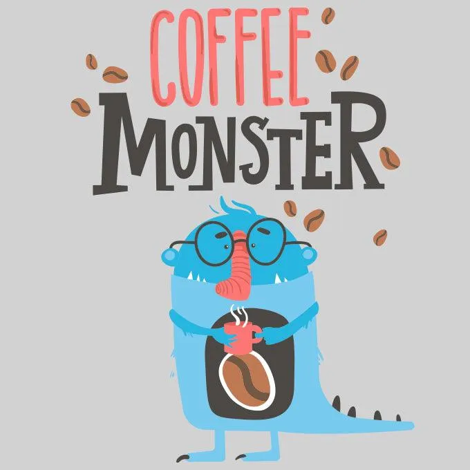 Coffee Monster Fanny animal Tank Top