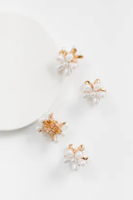 Cove Daisy Mini Pearl Clip Set