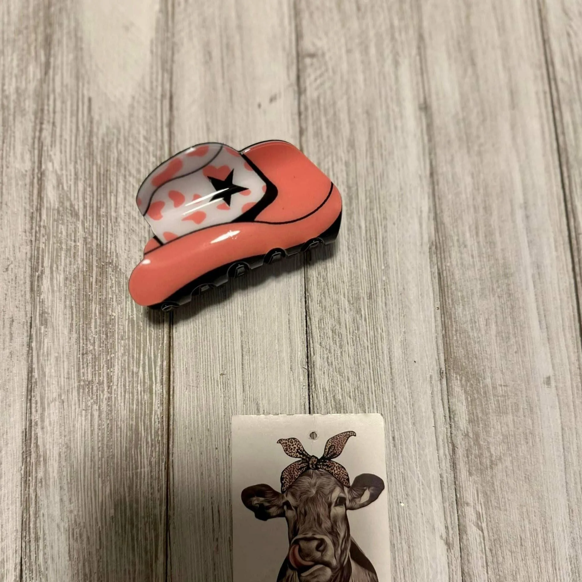 Cowboy Hat Hair Clips