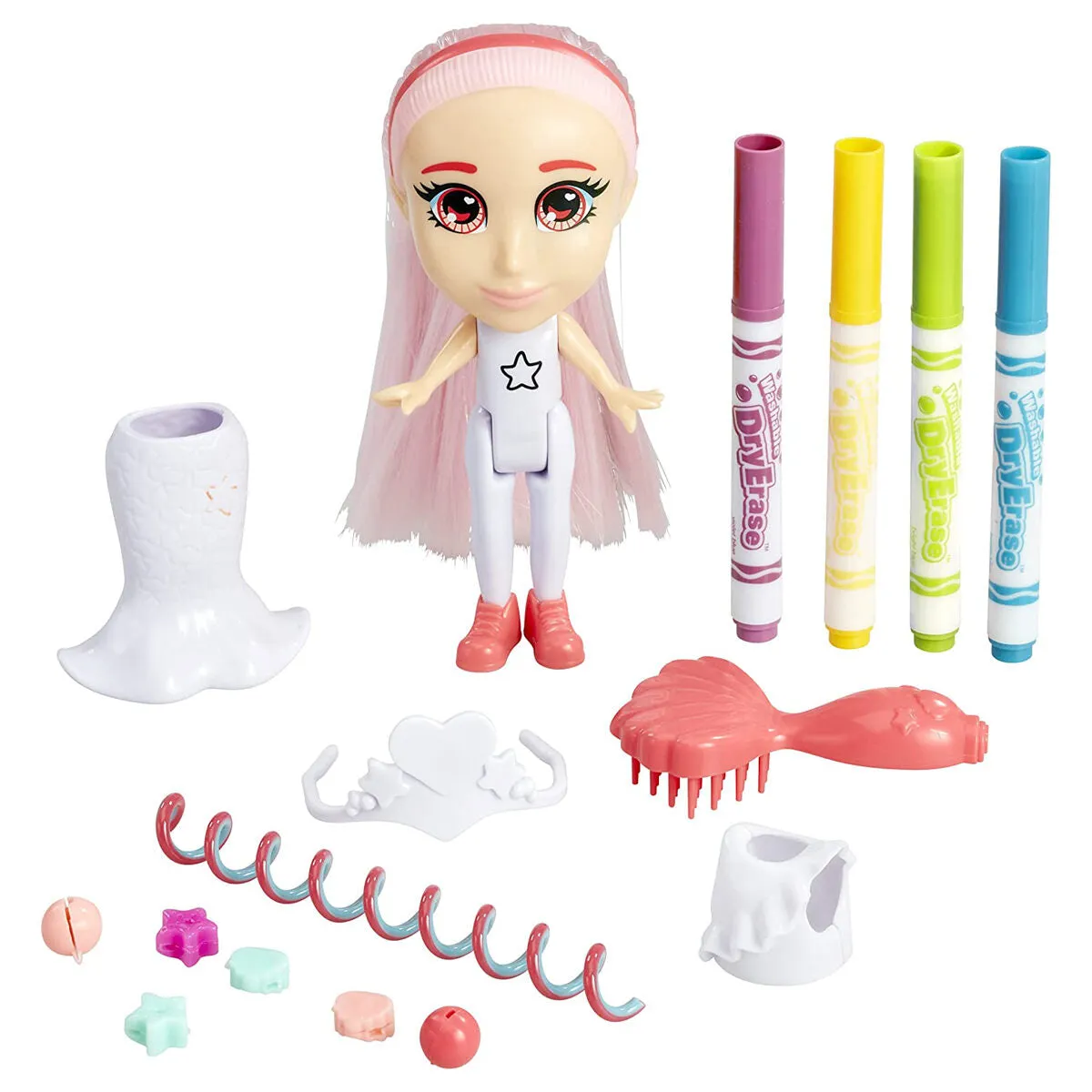 Crayola Colour 'n' Style Mermaid Friends Coral Doll