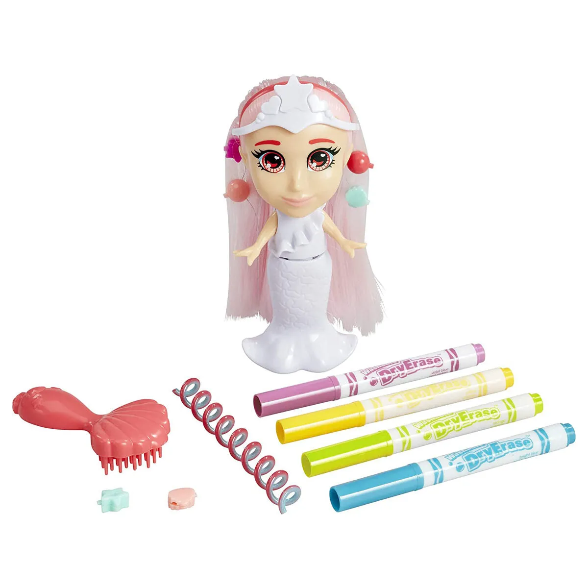 Crayola Colour 'n' Style Mermaid Friends Coral Doll