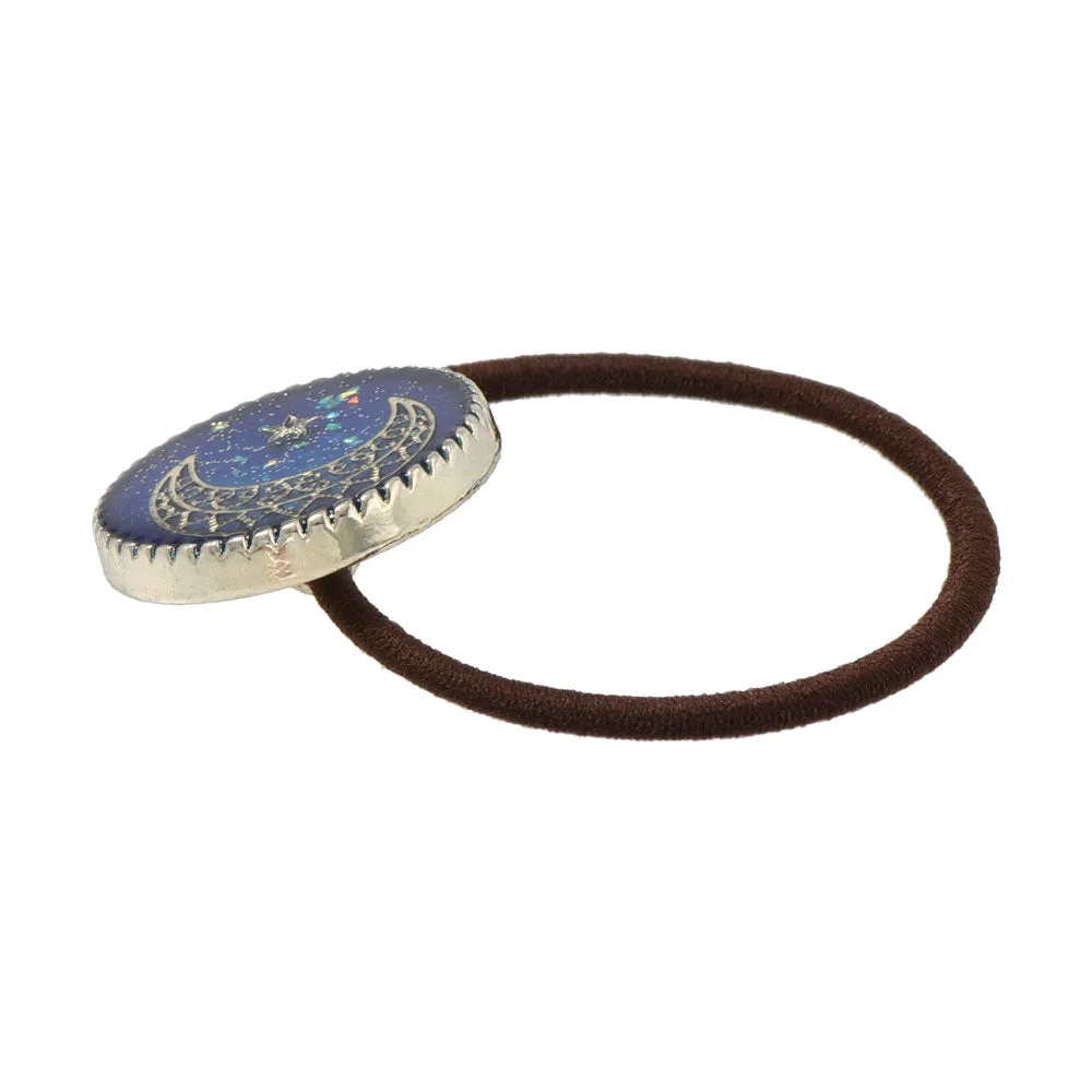 Crescent Moon Disc Ponytail Holder