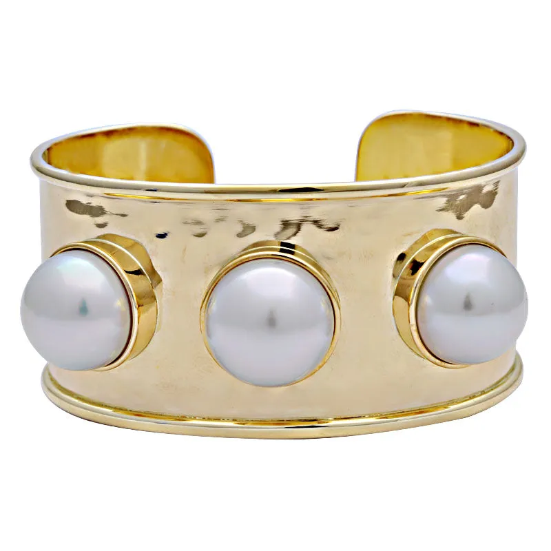 Cuff Bangle-South Sea Pearl