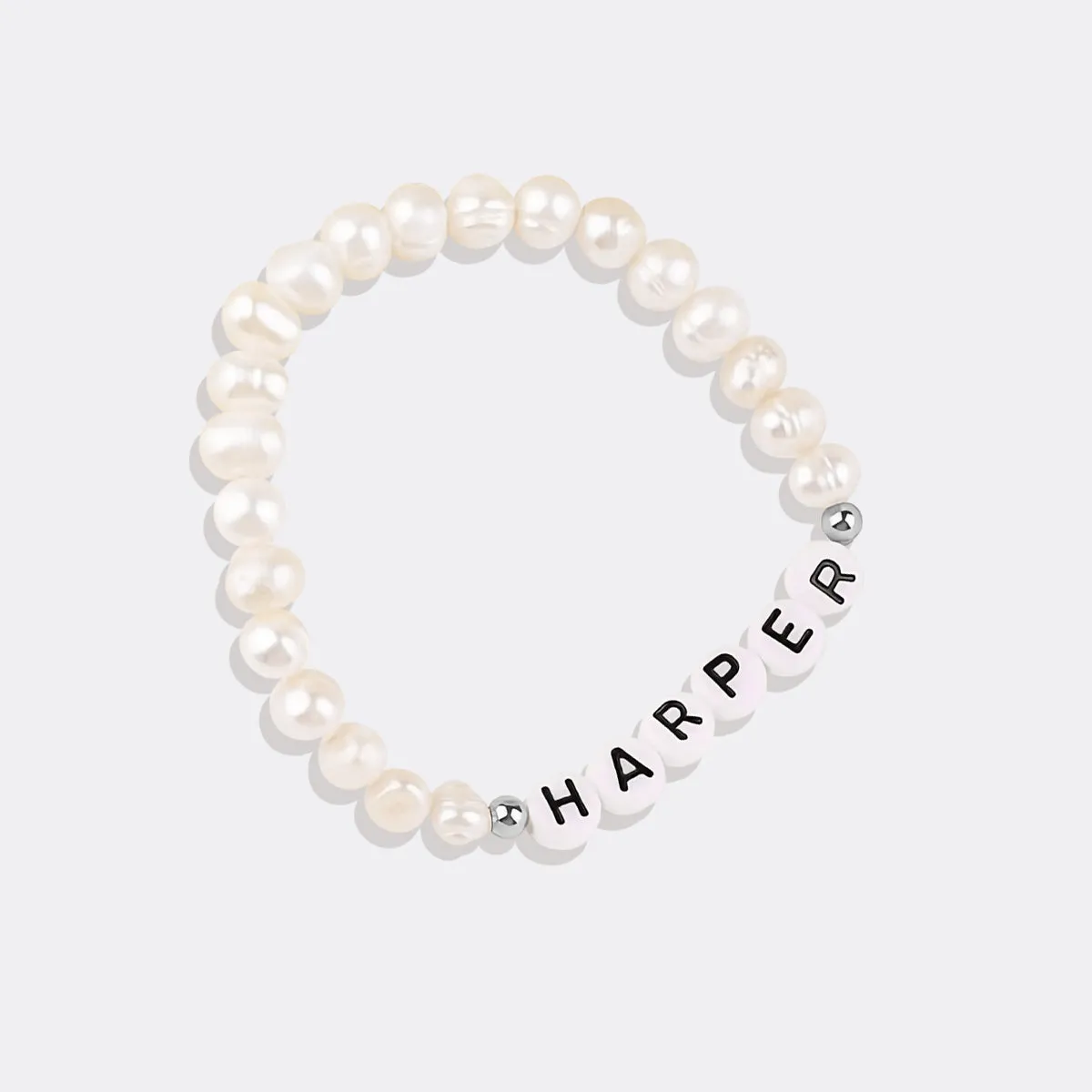 Custom Pearl Beaded Friendship Bracelet