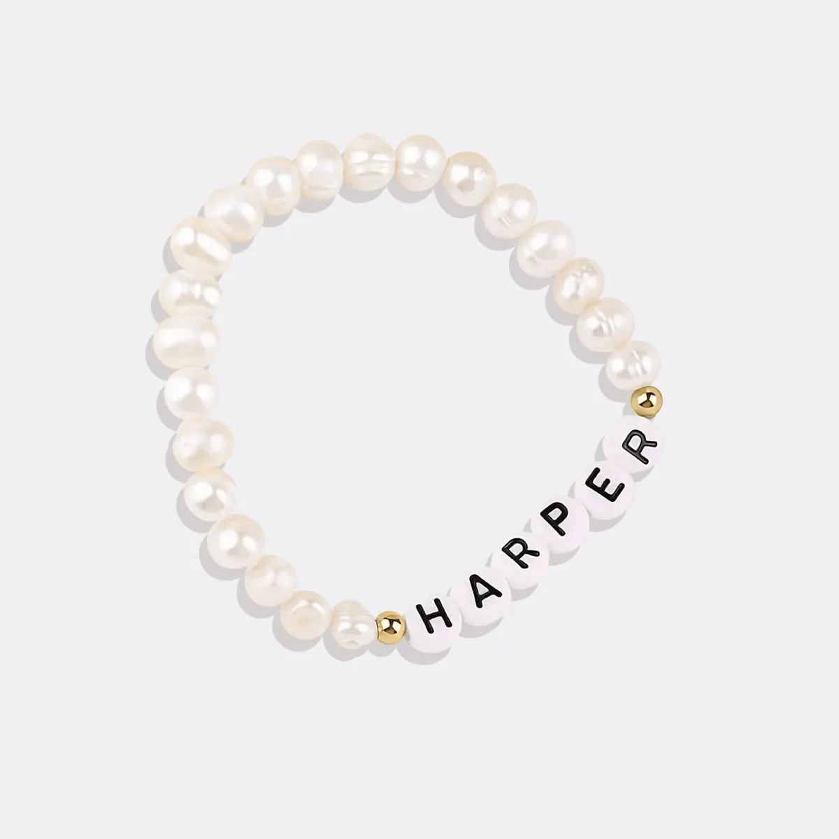 Custom Pearl Beaded Friendship Bracelet