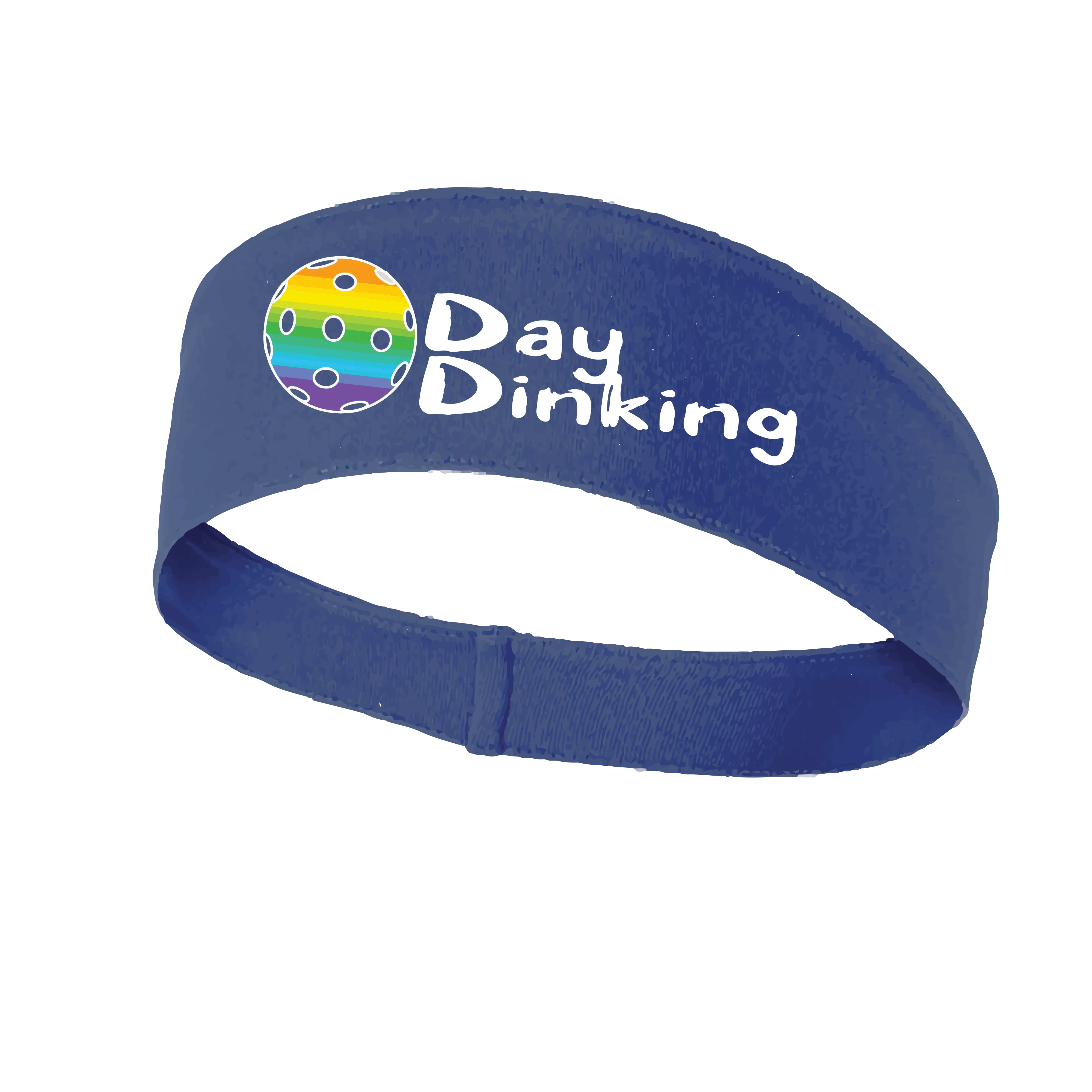 Day Dinking With Pickleballs (Customizable) | Pickleball Headband | 100% Polyester