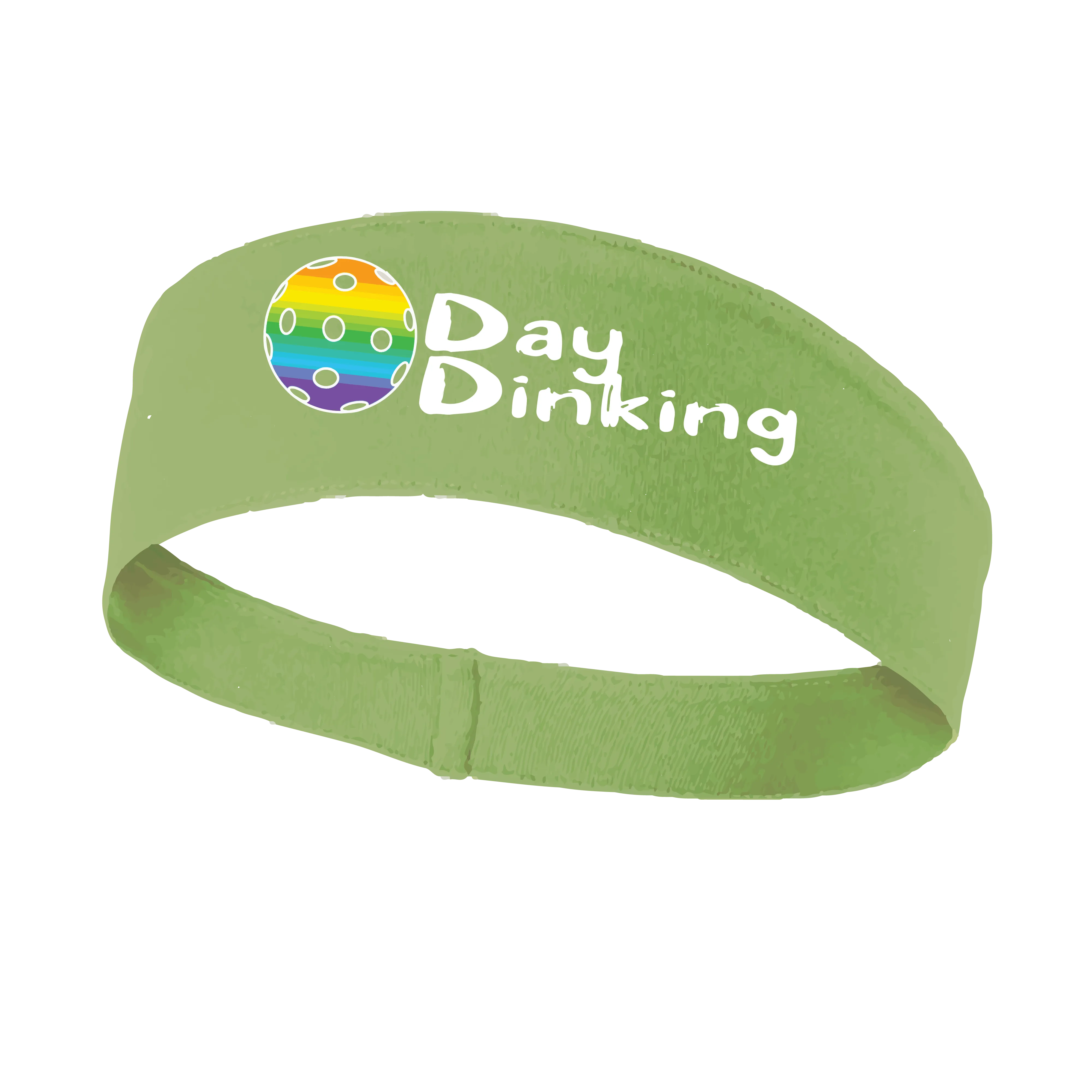 Day Dinking With Pickleballs (Customizable) | Pickleball Headband | 100% Polyester