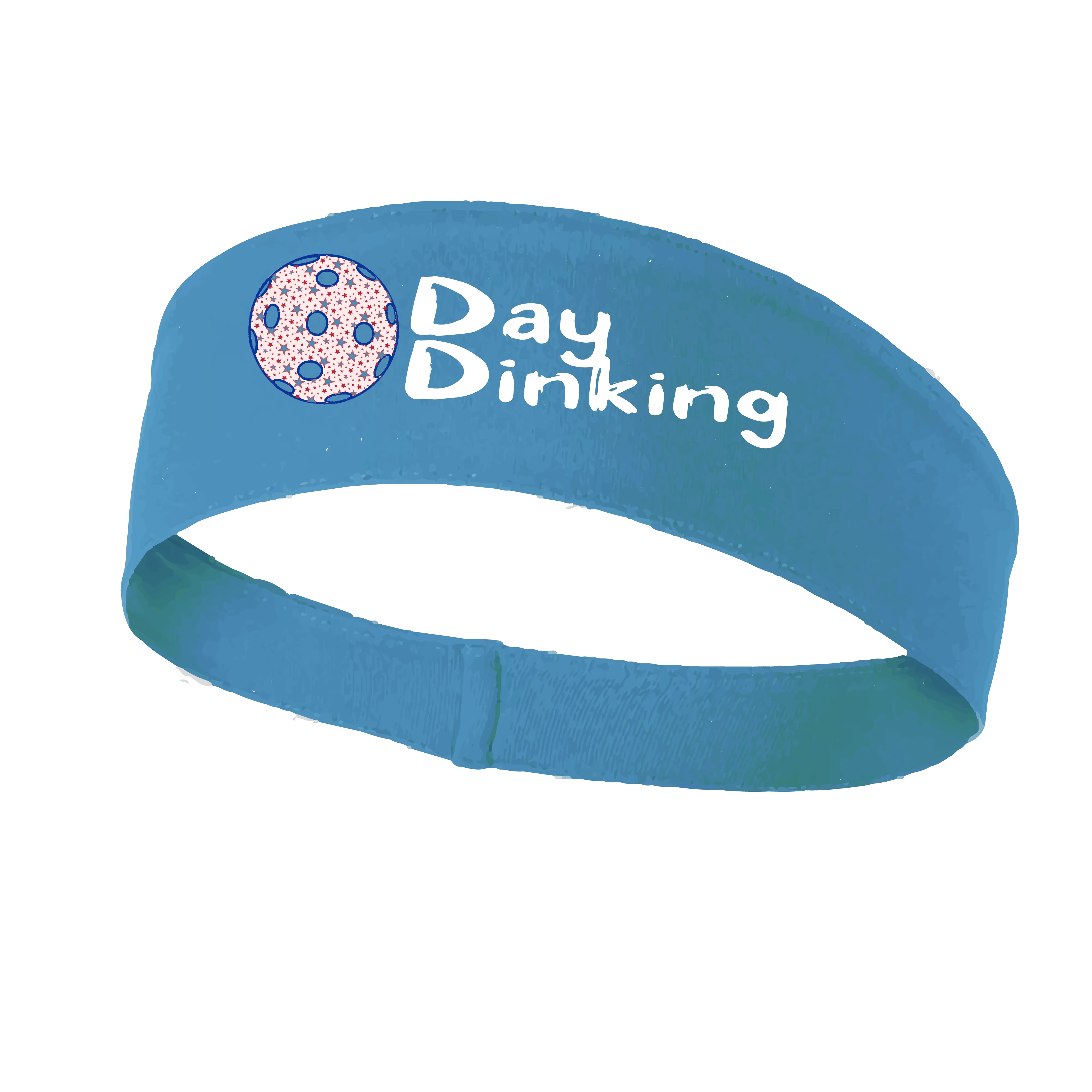 Day Dinking With Pickleballs (Customizable) | Pickleball Headband | 100% Polyester