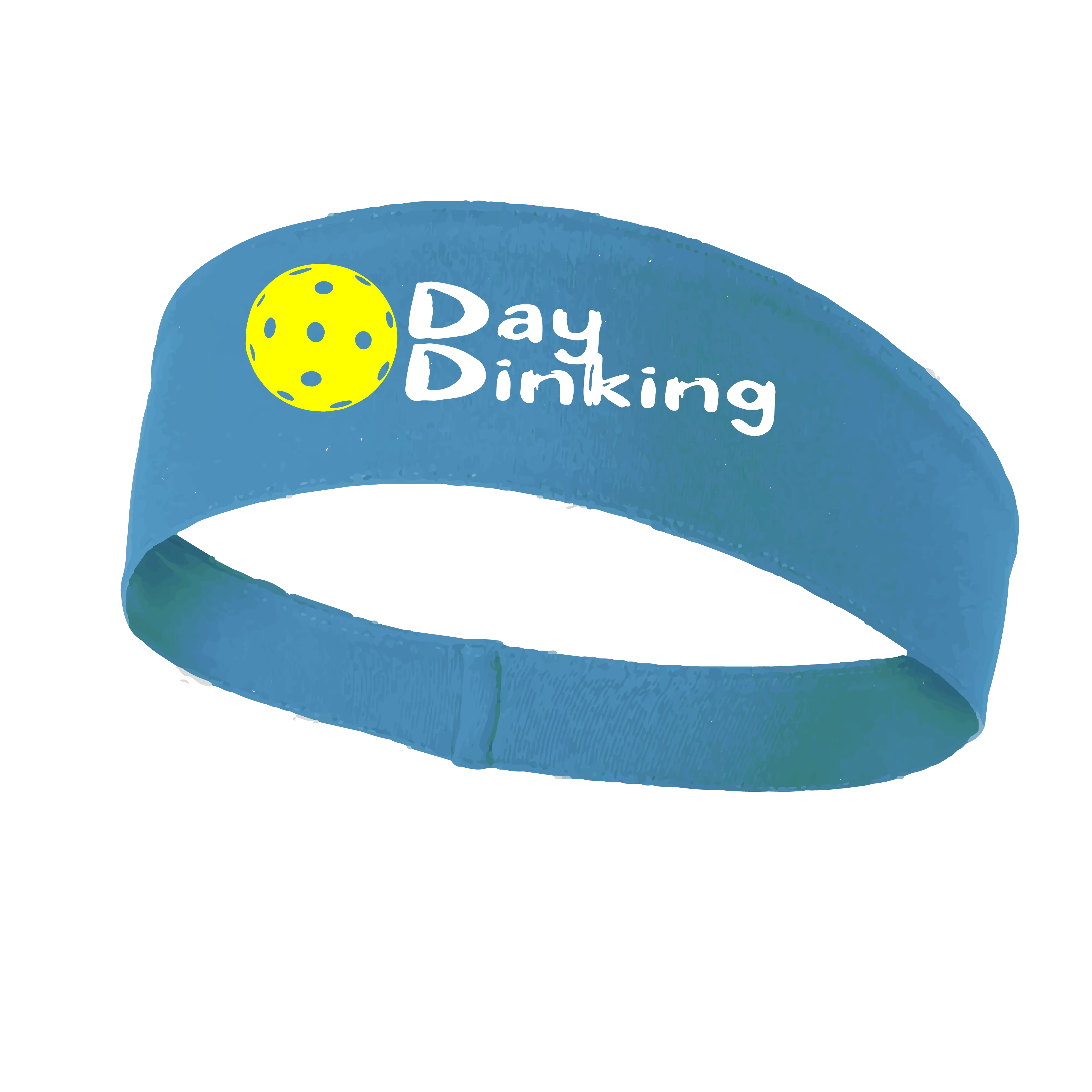 Day Dinking With Pickleballs (Customizable) | Pickleball Headband | 100% Polyester