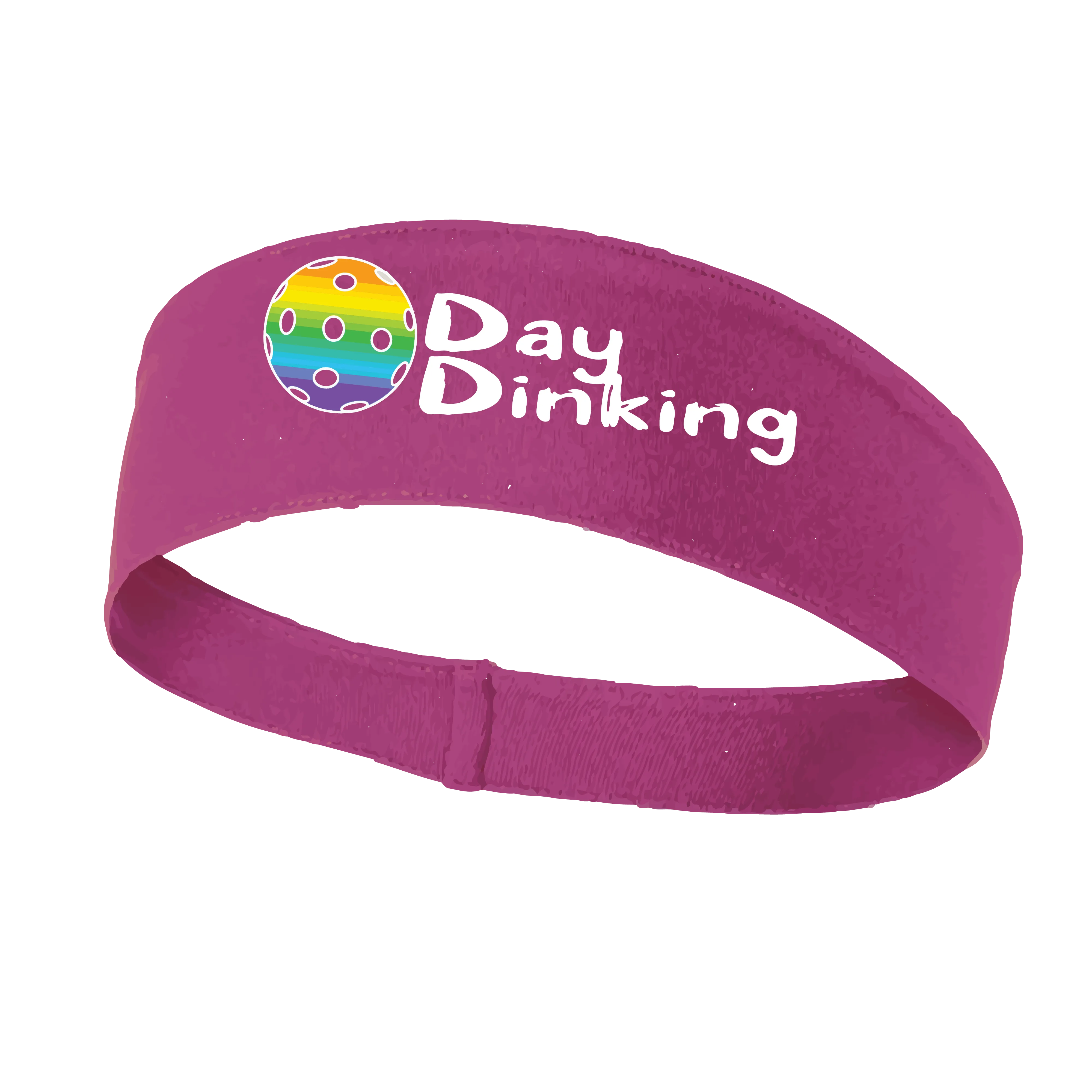 Day Dinking With Pickleballs (Customizable) | Pickleball Headband | 100% Polyester