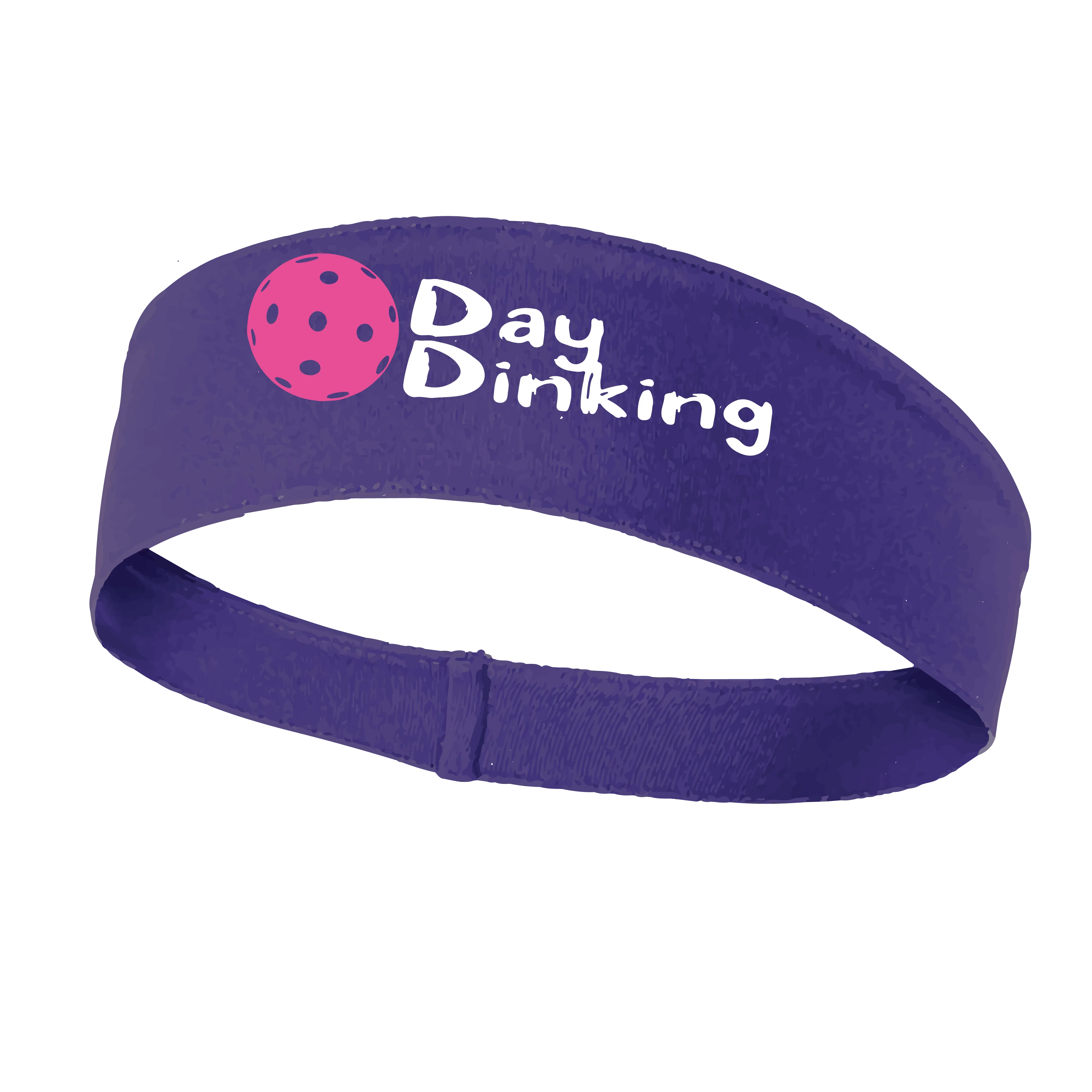 Day Dinking With Pickleballs (Customizable) | Pickleball Headband | 100% Polyester