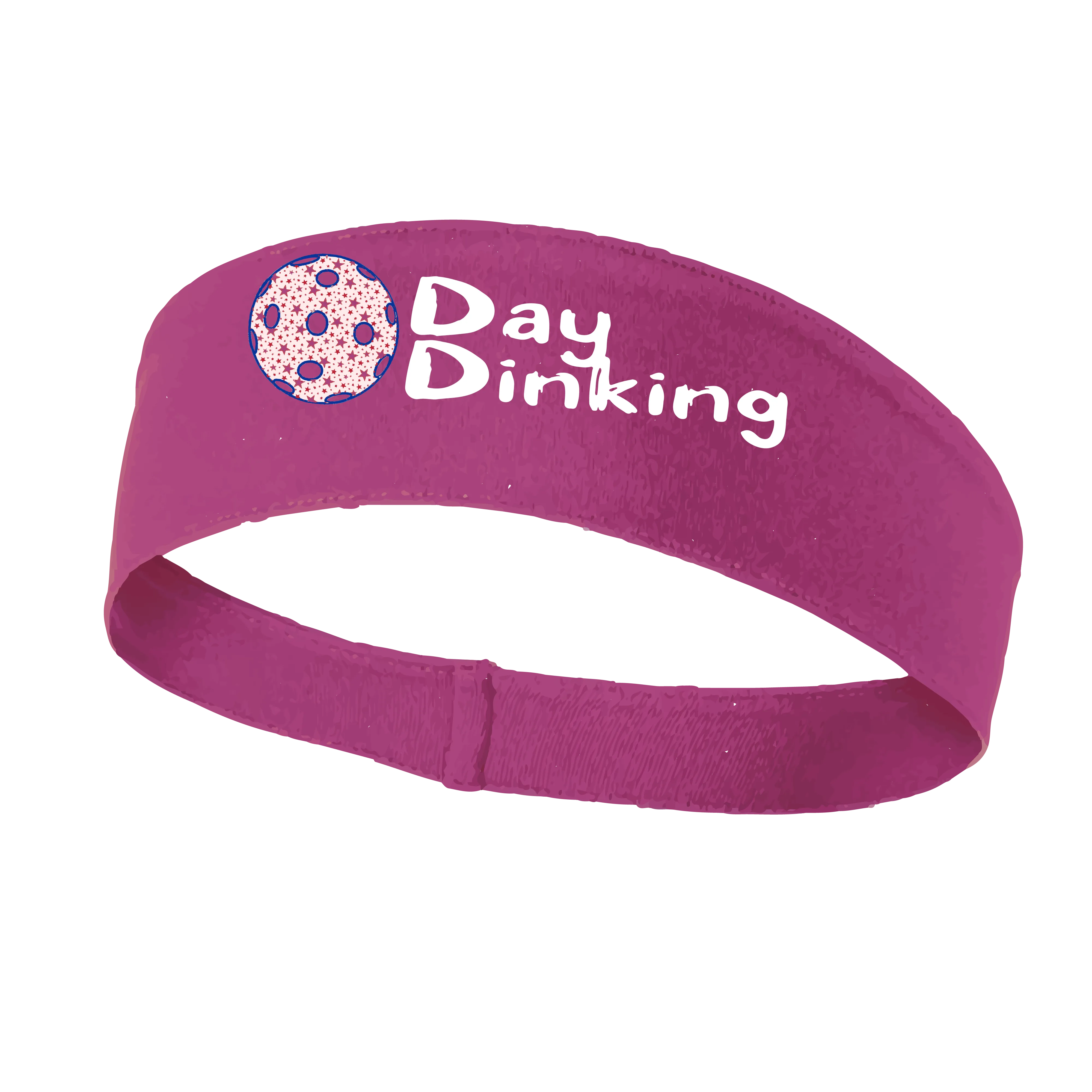 Day Dinking With Pickleballs (Customizable) | Pickleball Headband | 100% Polyester