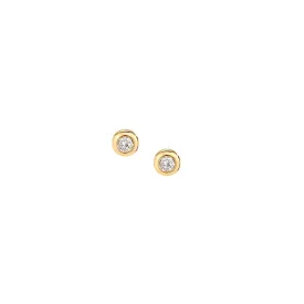 Diamond Sun Stud Earrings