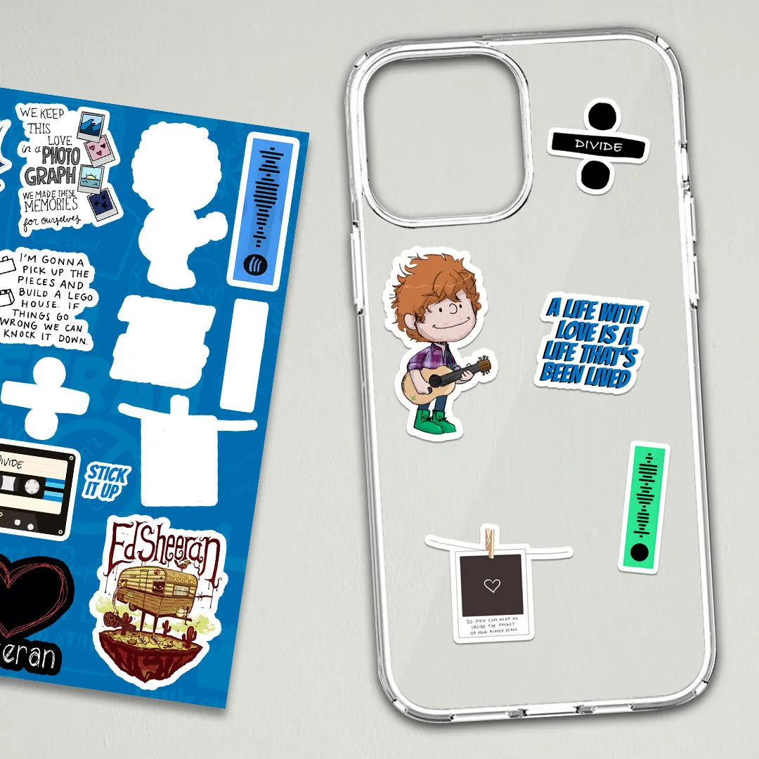 ED SHEERAN mini sticker sheet