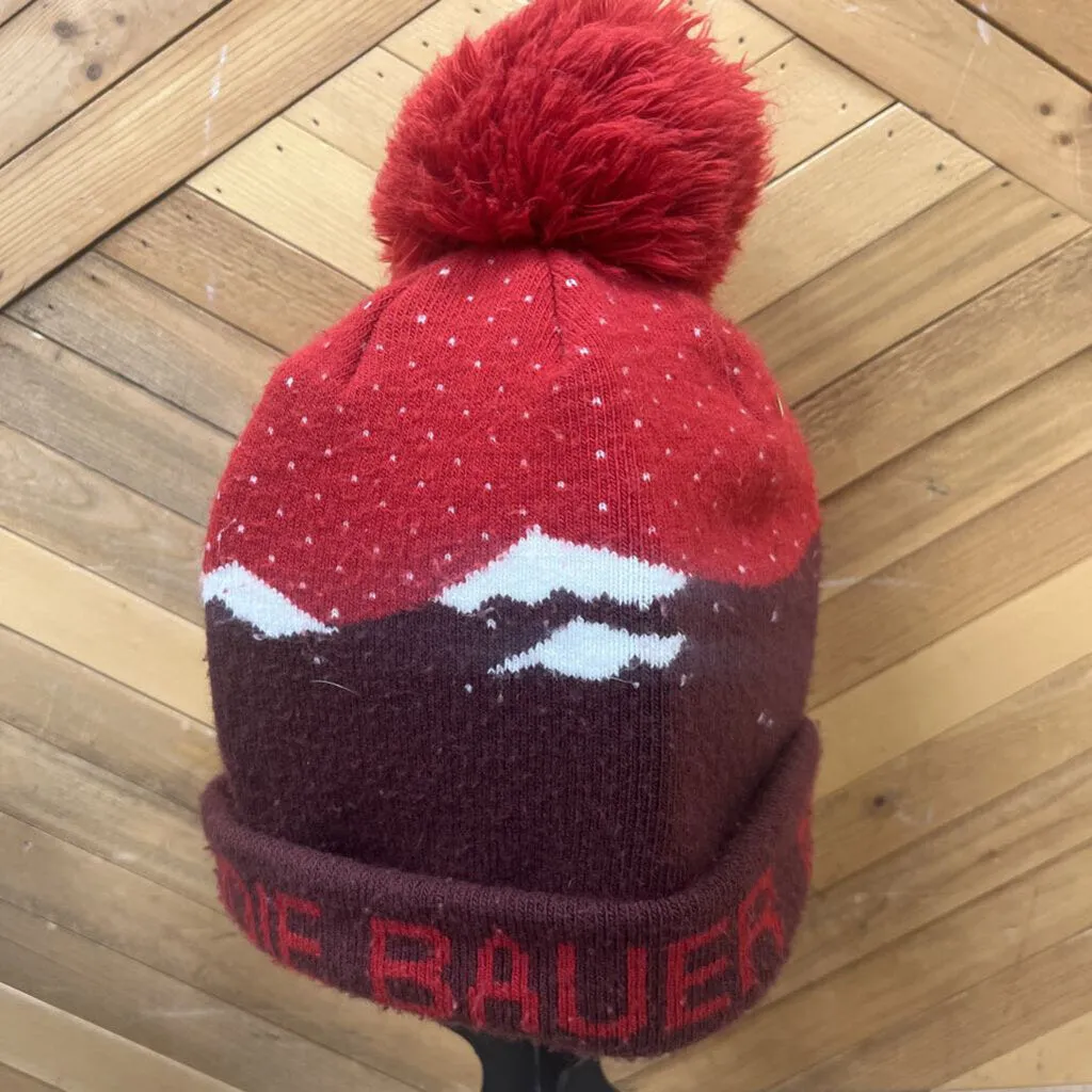 Eddie Bauer - Toque w/ Pom Pom - MSRP comp $48: Red/Burgundy-unisex-