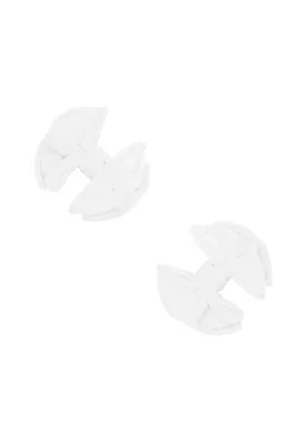 Fab Bow Clips 2-Pack - White