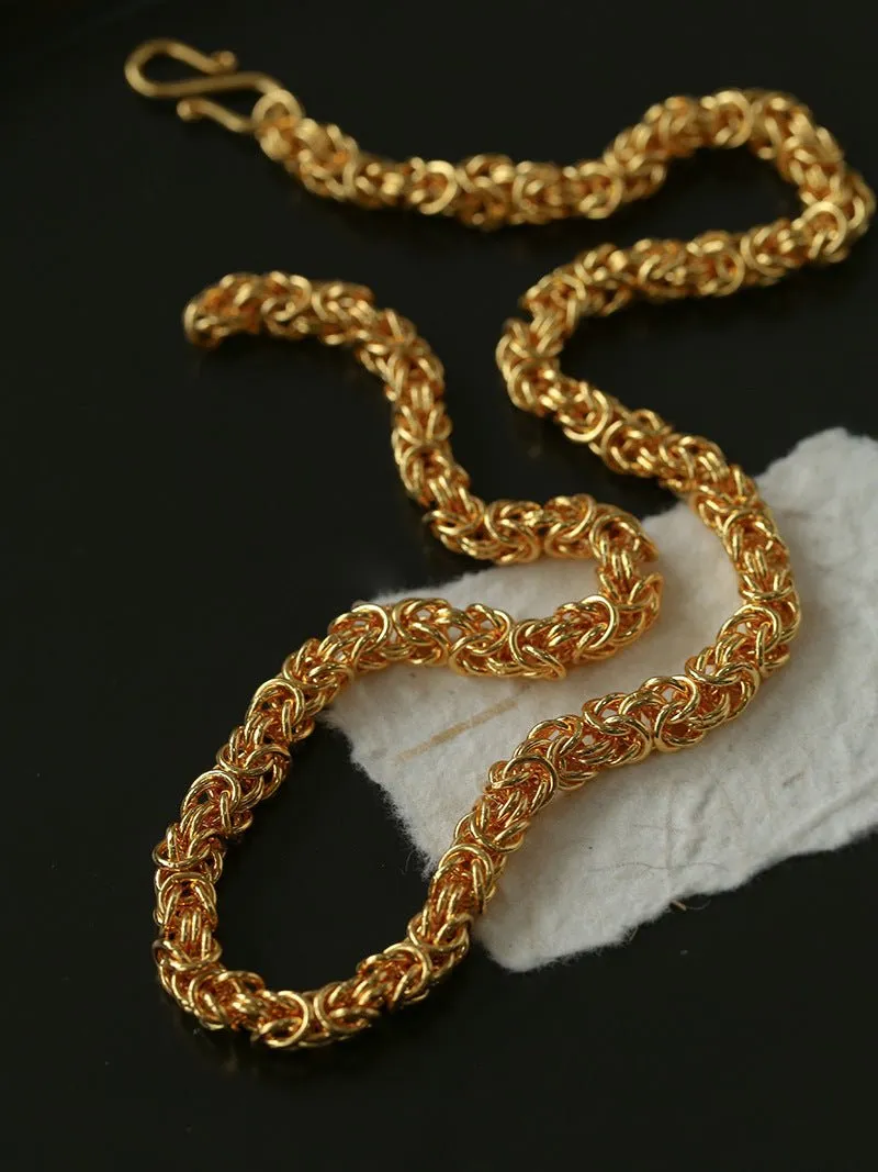 Fashionable Handcrafted Artisan Chunky Chain Necklace