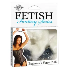 Fetish Fantasy Beginners Furry Cuffs White